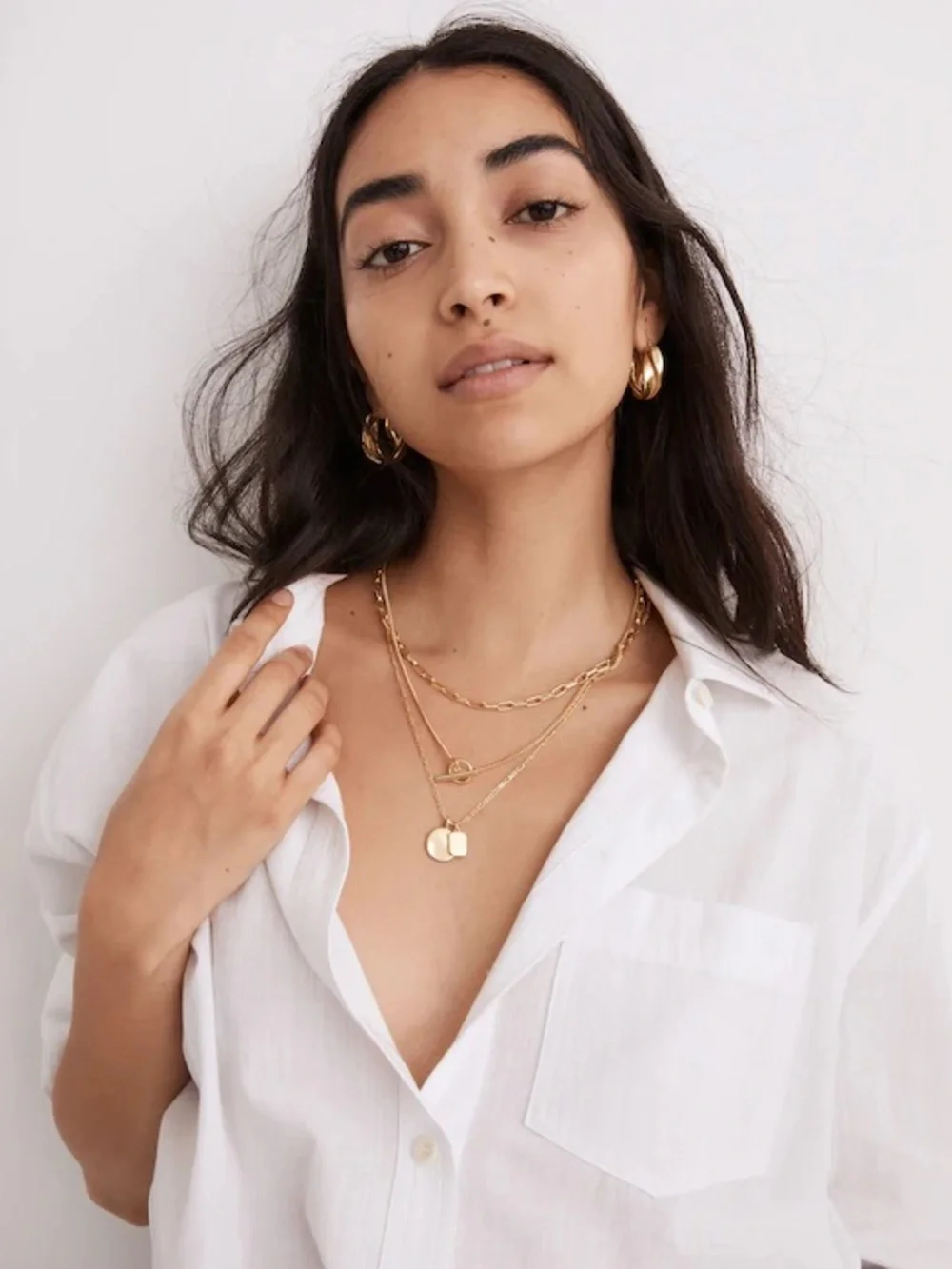 Madewell Toggle Chain Necklace Set - Picture 2 of 9